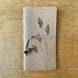 Hand Printed Meadow Grass Notebook - Monotype