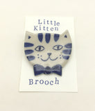 Kitten Brooch - Ceramic