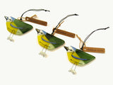 Blue Tit - Fused Glass Hanging Bird