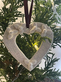 Heart Christmas Decorations - Handmade Ceramic