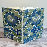 Blue & Green Floral Kimono Silk - Journal