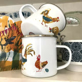 Cockerels - Enamel Mug