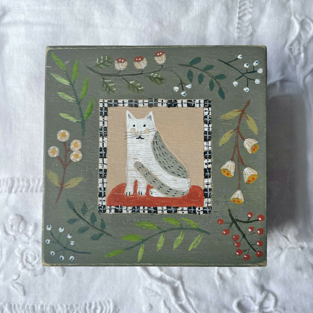 Kitty - Hand Painted Box