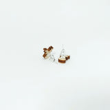 Reindeer Earrings Silver Plated Backs