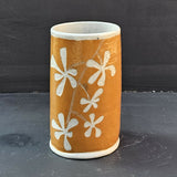 Petal Paths Vase Or Utensil Holder - handmade ceramic
