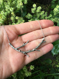 Silver Branch Necklace by Curious Magpie Jewellery 8