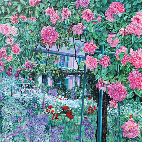 Zoe Elizabeth Norman, In The Impressionist's Garden, Fine Art Greeting Card