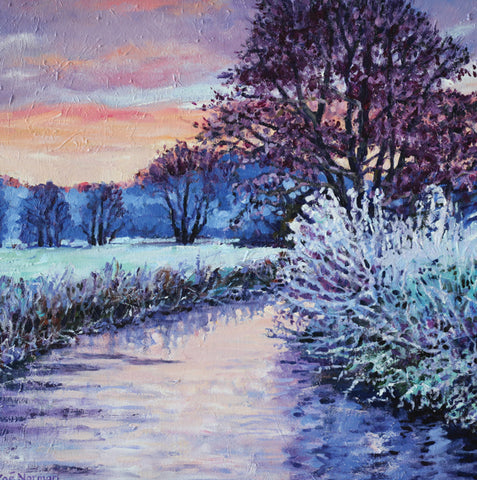 Zoe Elizabeth Norman, Apricot  Dawn, Fine Art Greeting Card 