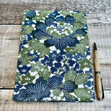Blue & Green Floral Kimono Silk - Journal