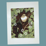 The Wren - Original Linocut Print 2