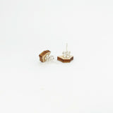 Green Tent Earrings Sterling Silver