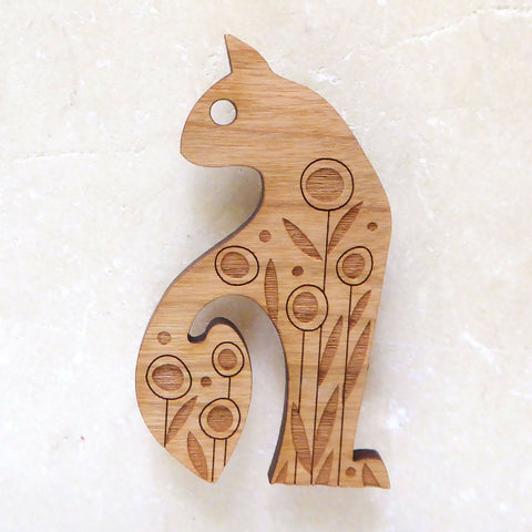 Art Deco Cat Brooch