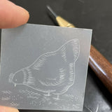 Chicken - Etching Print