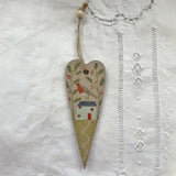 Robin - Wooden Hanging Decoration