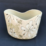 Happy Daze Vase Or Utensil Holder - handmade ceramic