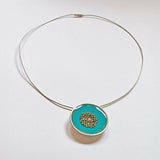 The Sky, Sea and Sand - Enamelled Dome Pendant 2 3