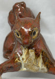 Red Squirrel - Handmade Ceramic Sculpture