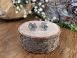 Silver Blossom Stud Earrings by Curious Magpie Jewellery 5