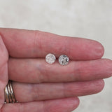 Starburst Floral Silver Studs