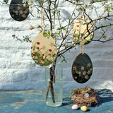 Wooden Easter Egg Hanging Decorations