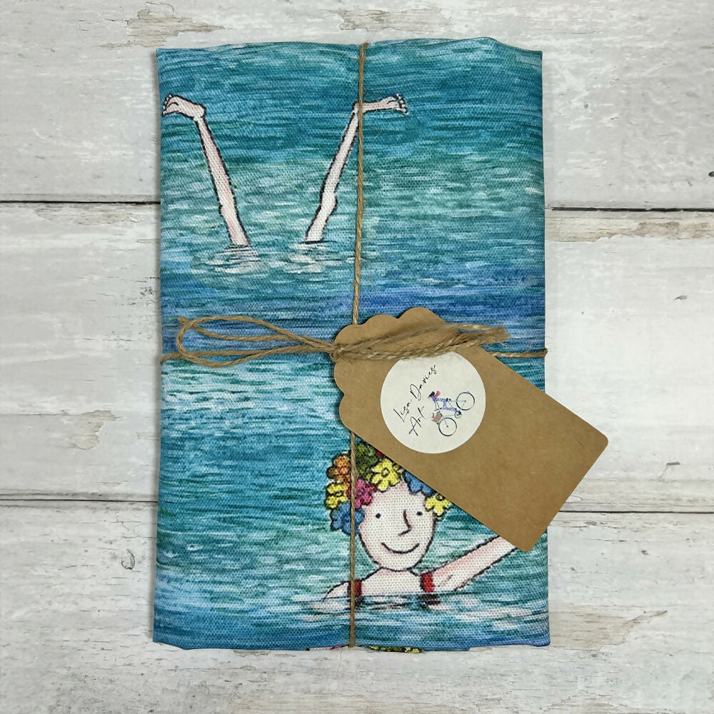 Early Morning Dip - Tea Towel