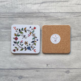 Melamine Hedgerow Coaster front reverse 1024