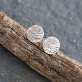 Silver Shimmer Stud Earrings