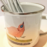 Bird Family - Enamel Mug