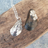 Silver Mussel Shell Pendant