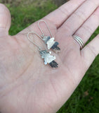 ancient leaves oak drop earrings 2