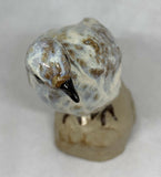 Original Handmade Stoneware Ring Dove - Ceramic Sculpture