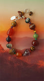Pebble Gemstone Bracelet - Russet