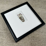 Fritillary Pot - Original Framed Miniature Botanical Ink Painting