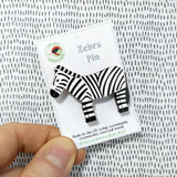 Zebra Pin Badge