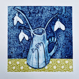 Spring Jug - Collagraph Print