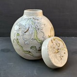 Connections - Lidded Jar - handmade ceramic