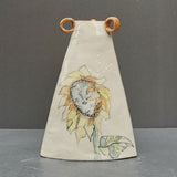 Big Sunflower Vase - handmade ceramic