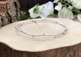 Silver Twig Bangle by Curious Magpie (2)