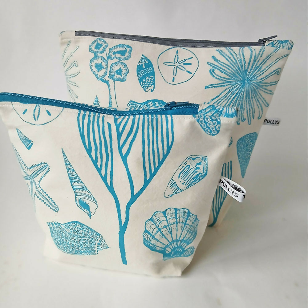Wash Bags - Shells and Corals