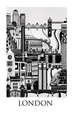 London Poster' 54cm x 36cm Giclee print