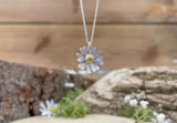 Gold & Silver Daisy Necklace by Curious Magpie Jewellery (9)