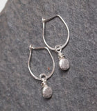 Pebble Drop - Silver Earrings