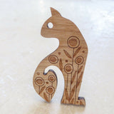 Art Deco Cat Brooch