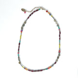 Orchid Necklace - Garnet and Turquoise