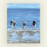 Girls To The Buoy - Original Painting - Acrylic on Board