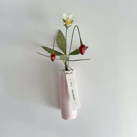 Wild Strawberry in Paper Vase