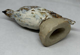 Original Handmade Stoneware Ring Dove - Ceramic Sculpture