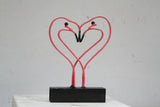 Flamingo Love - Steel Sculpture