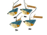 Nuthatch - Fused Glass Hanging Bird