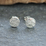 Starburst Floral Silver Studs